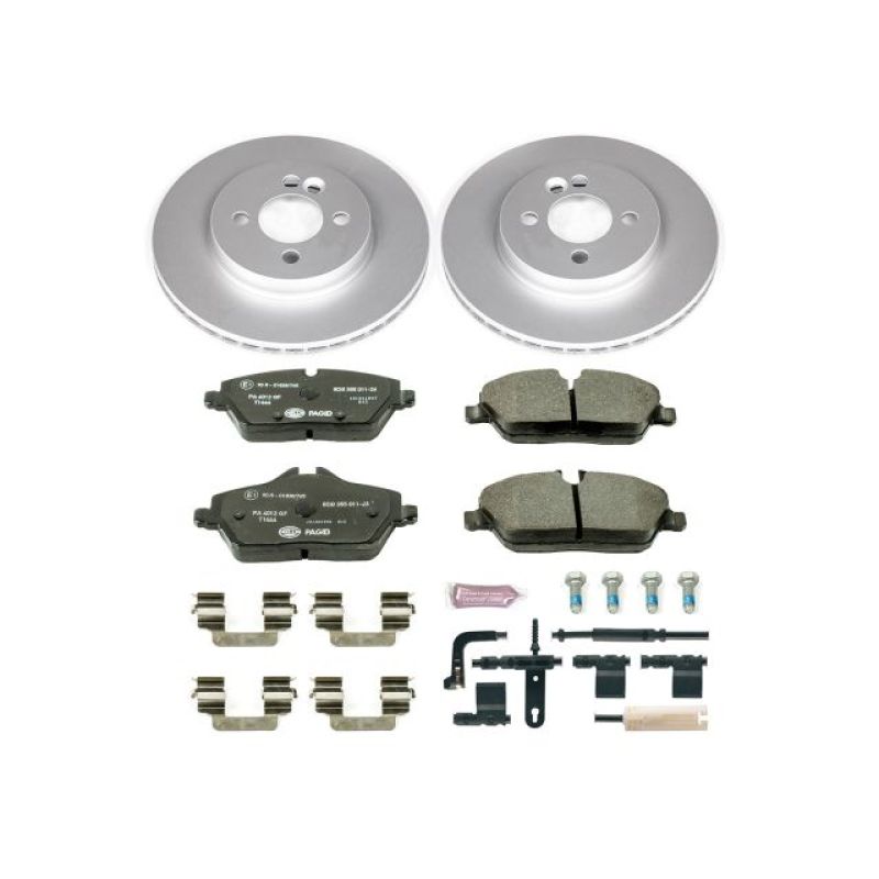 Power Stop 07-10 Mini Cooper Front Euro-Stop Brake Kit Brake Kits - OE PowerStop