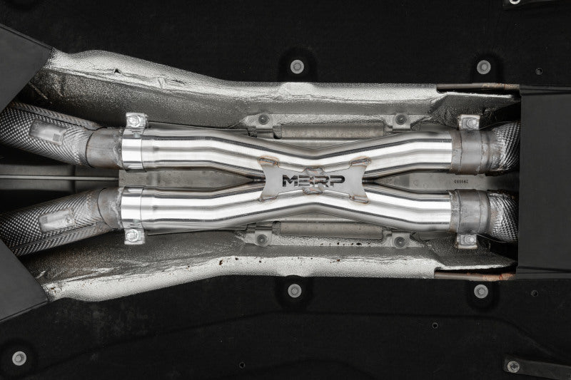MBRP 12-21 Ferrari 812SF/812GTS/F12 6.3L/ 6.5L 3in Resonator Delete X-Pipe - T304 X Pipes MBRP