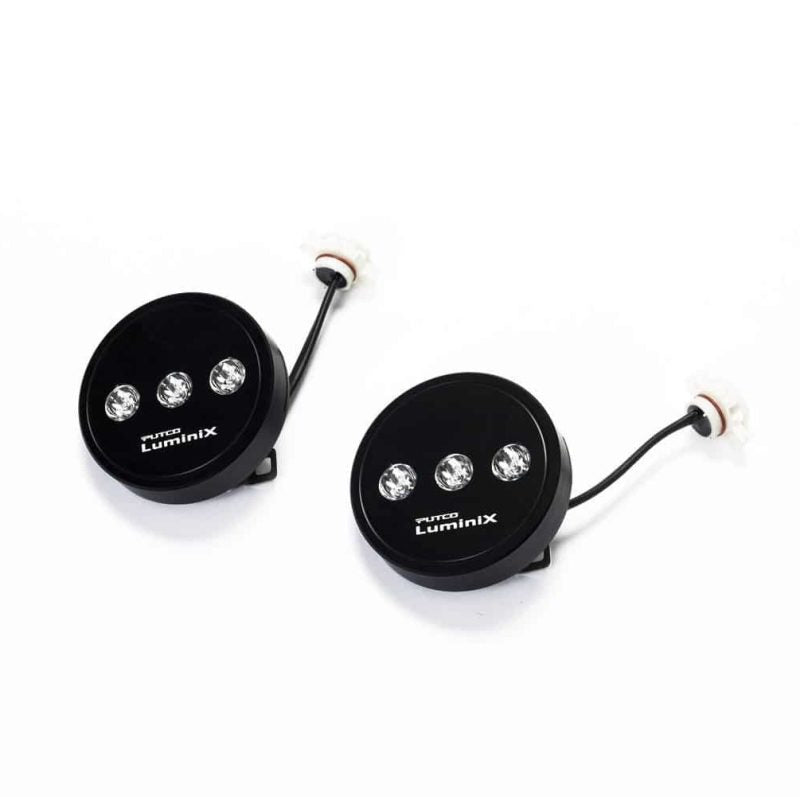 Putco 07-09 Jeep Wrangler JK - Luminix High Power LED Fog Lamps (w/ H10 Harness) - 1 Pair - 2400LM Light Bars & Cubes Putco