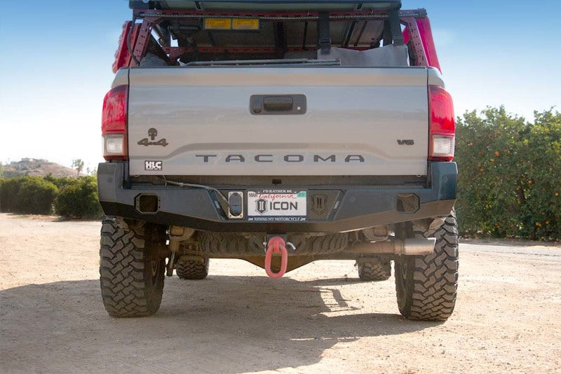 ICON 2016+ Toyota Tacoma Rear Impact Bumper Bumpers - Steel ICON