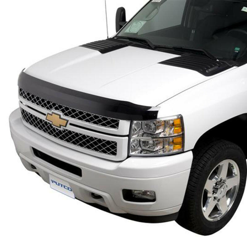Putco 11-14 Chevrolet Silverado HD Element Tinted Hood Shields Hood Deflectors Putco