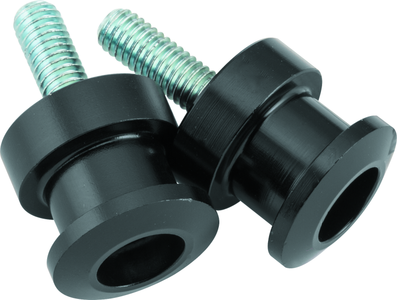 BikeMaster Alum Spool Kit Lite - 6mm - Black Frame Sliders BikeMaster