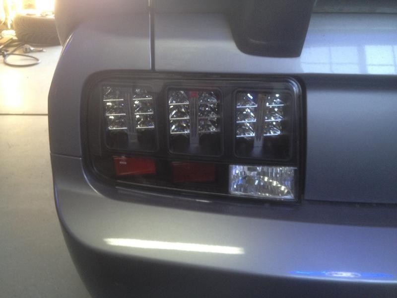 Spyder Ford Mustang 05-09 LED Tail Lights Black ALT-YD-FM05-LED-BK Tail Lights SPYDER