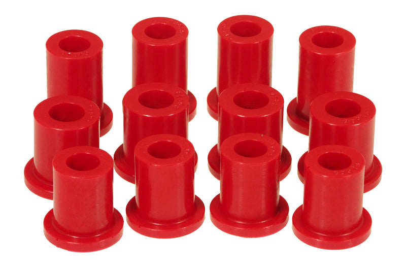 Prothane 79-93 Datsun D50 2wd Spring & Shackle Bushings - Red Bushing Kits Prothane