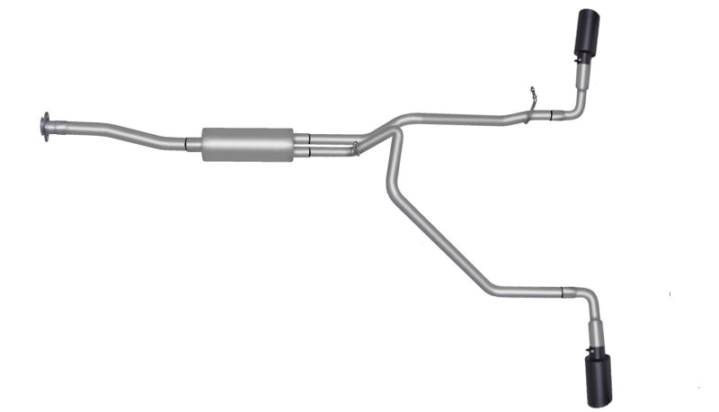 Gibson 15-22 Chevrolet Colorado LT 2.5L 2.25in Cat-Back Dual Extreme Exhaust - Black Elite Catback Gibson