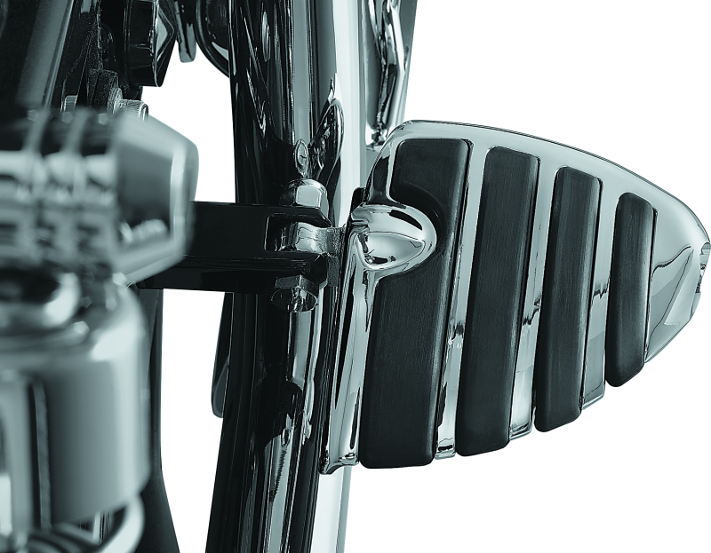 Kuryakyn ISO Wing Mini Boards With Male Mount Adapter Chrome Running Boards Kuryakyn