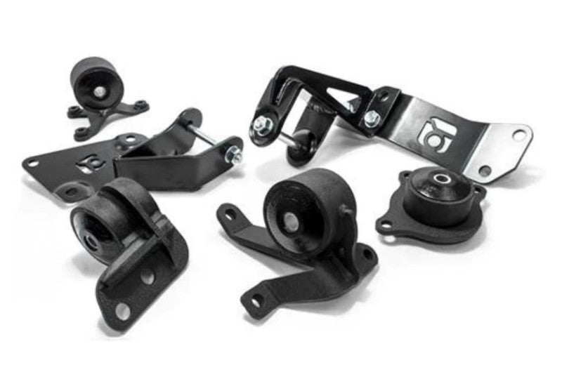 Innovative 01-05 Civic K-Series Black Steel Mounts 60A Bushings (Not K24 Trans) Engine Mounts Innovative Mounts