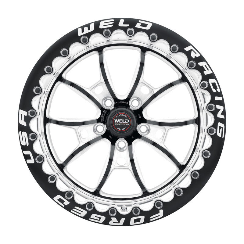 Weld S80 18x5 / 5x4.5 BP / 2.1in. BS (-23mm Offset) Black Wheel 3.18 ID (High Pad) - non-Beadlock Wheels - Forged Weld