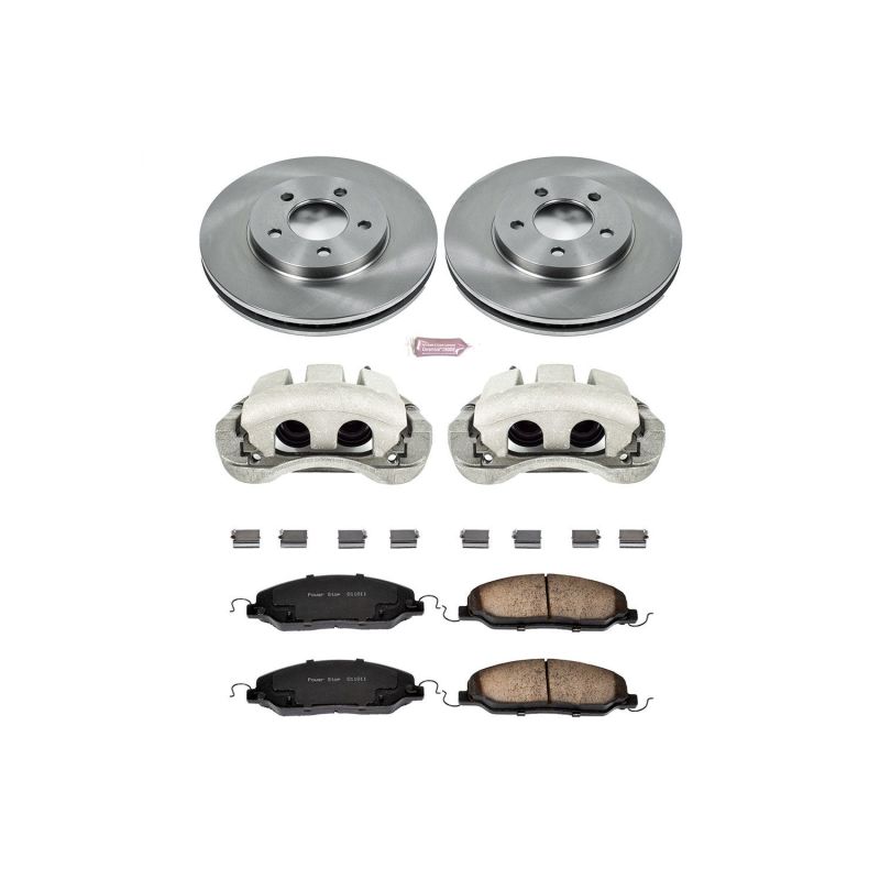 Power Stop 05-10 Ford Mustang Front Autospecialty Brake Kit w/Calipers Brake Kits - OE PowerStop