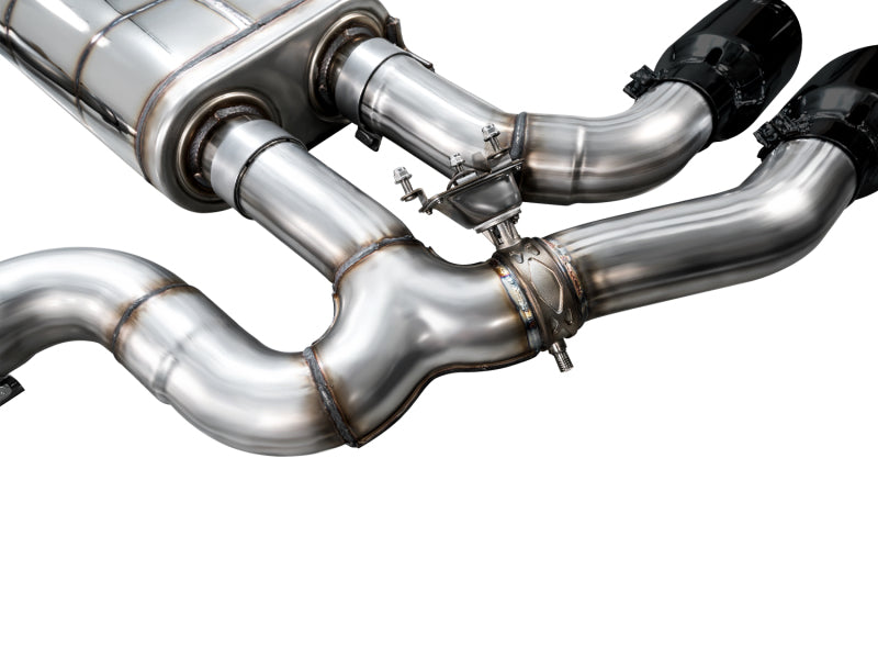 AWE Tuning 20-25 BMW X3 M/M Comp (F97) AWD SwitchPath Axle-Back Exhaust - Diamond Black Tips Axle Back AWE Tuning