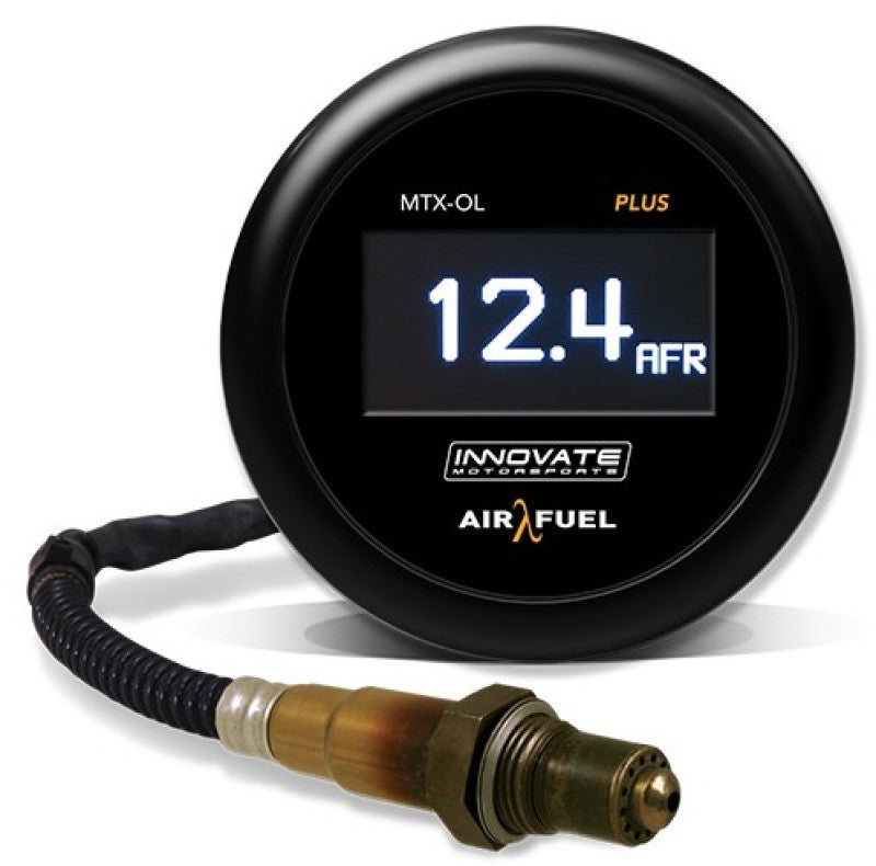 Innovate MTX-OL PLUS Wideband Digital Air/Fuel Ratio OLED Gauge Kit 8ft w/O2 Sensor Gauges Innovate Motorsports