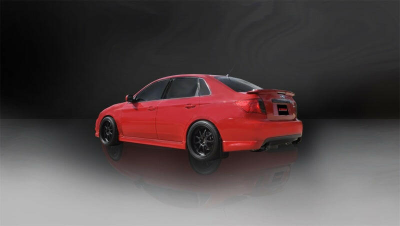 Corsa 08-10 Subaru Impreza WRX Sedan 2.5L Turbo Manual 3in Sport Cat-Back Exhaust w/4in Blac Catback CORSA Performance