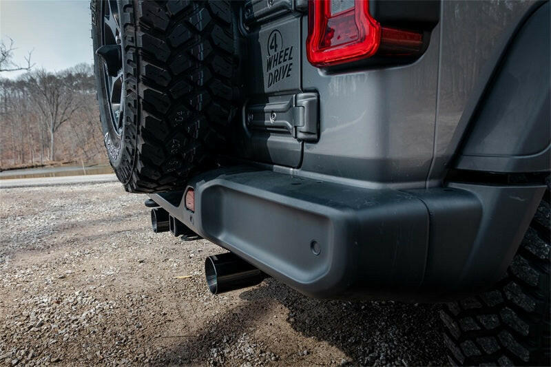 Corsa 2018-2025 Jeep Wrangler JLU 3.6L 2.75in Sport Cat-Back Exhaust w/ 4in Black Tips Catback CORSA Performance