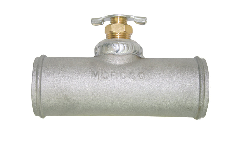 Moroso Radiator Hose Bleed/Drain - 3/8in Petcock - 1-1/2in to 1-1/2in Hose - Cast Aluminum Hardware Kits - Other Moroso