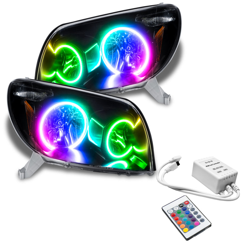Oracle 03-05 Toyota 4-Runner SMD HL - Black - ColorSHIFT w/ Simple Controller Headlights ORACLE Lighting