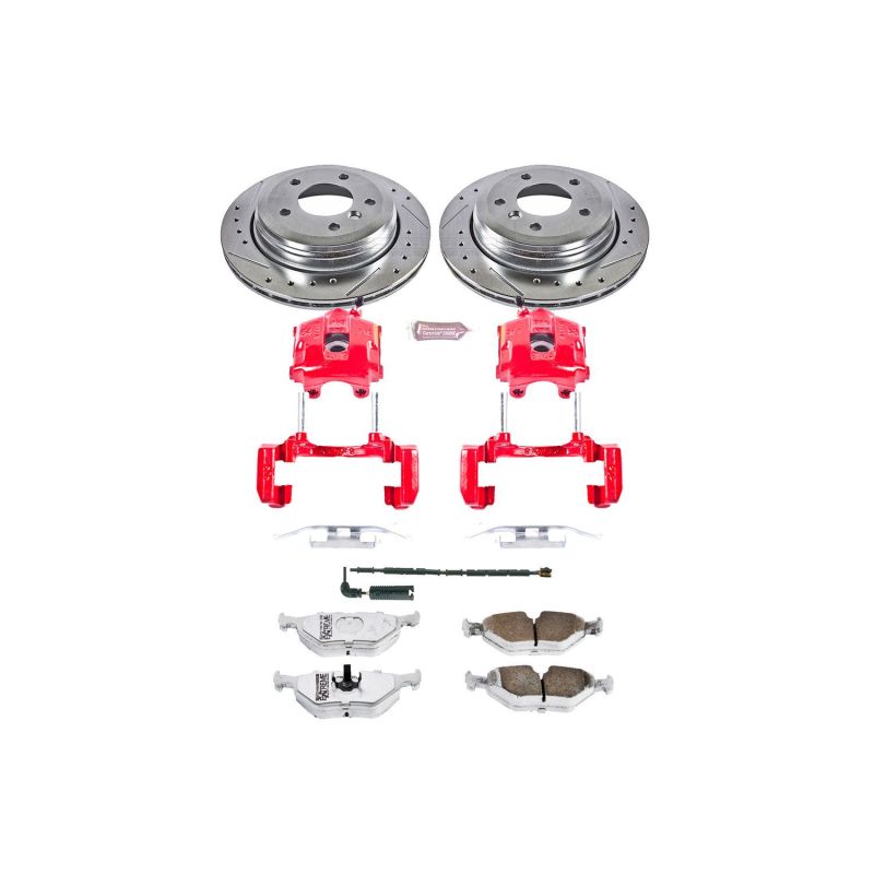 Power Stop 01-05 BMW 325xi Rear Z26 Street Warrior Brake Kit w/Calipers Brake Kits - Performance D&S PowerStop