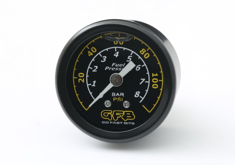 GFB Fuel Pressure Gauge (Suits 8050/8060) 40mm 1-1/2in 1/8MPT Thread 0-120PSI Fuel Pressure Regulators Go Fast Bits
