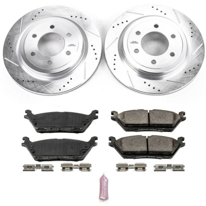 Power Stop 2018 Ford Expedition Rear Z23 Evolution Sport Brake Kit Brake Kits - Performance D&S PowerStop