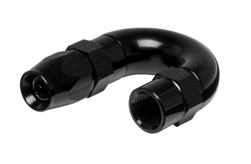 Vibrant -3AN 180 Degree High Flow Hose End Fitting for PTFE Lined Hose - Aluminum Fittings Vibrant