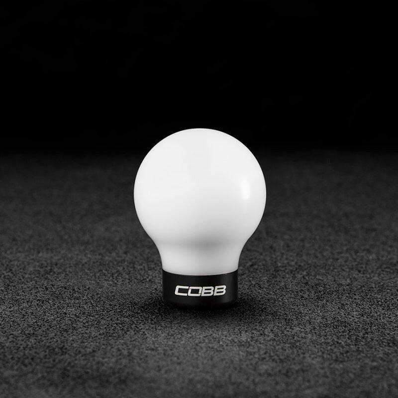 Cobb 07-13 Mazdaspeed3 & 06-07 Mazdaspeed6 Shift Knob - White Knob w/Stealth Black Base Shift Knobs COBB
