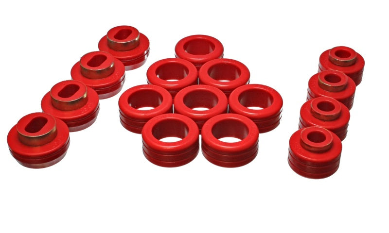 Energy Suspension S10 Body Mount Set - Red Bushing Kits Energy Suspension