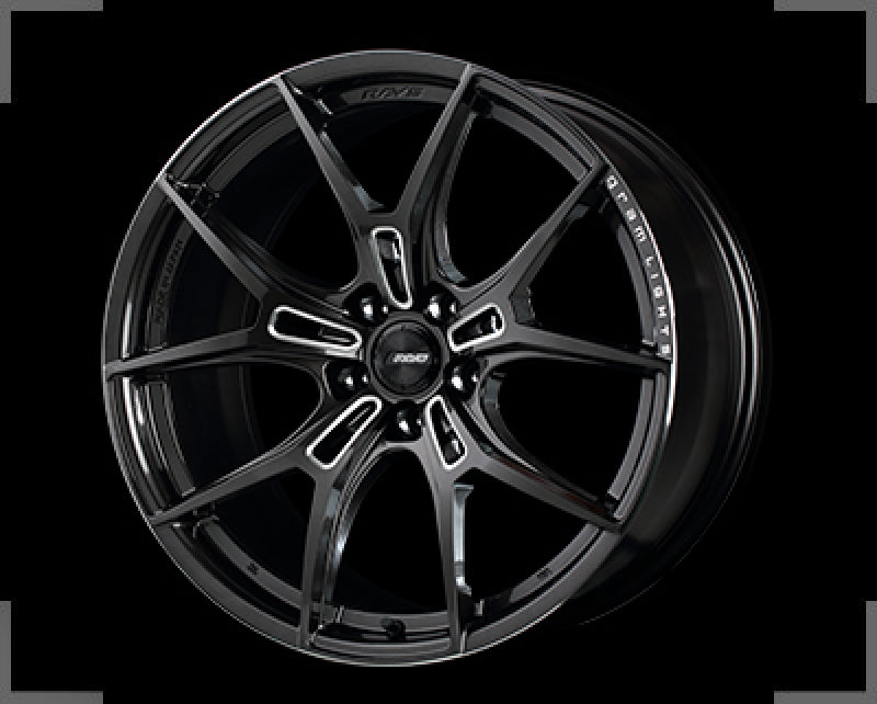 Gram Lights 57FXZ 20x9.5 +35 5x114.3 Super Dark Gunmetal and Machining Rim Edge DC Wheel Wheels - Cast Gram Lights