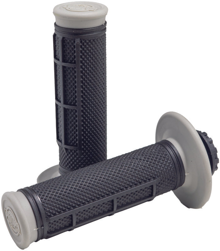 ProTaper Pro Series Clamp On 1/2 Waffle Gray/Black Grips ProTaper