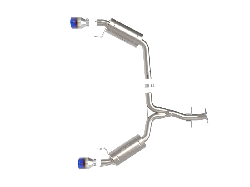 aFe POWER Takeda 06-13 Lexus IS250/IS350 SS Axle-Back Exhaust w/ Blue Flame Tips Axle Back aFe