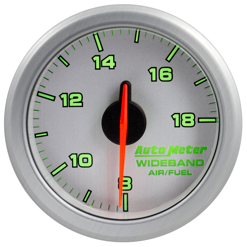 Autometer Airdrive 2-1/6in Wideband Air / Fuel Gauge 10:1-17:1 ARF Range - Silver Gauges AutoMeter