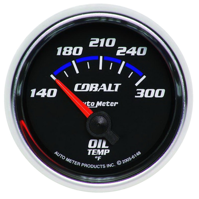 Autometer Cobalt 2 1/6in 140-300 Degree F Oil Temprature Gauge Gauges AutoMeter