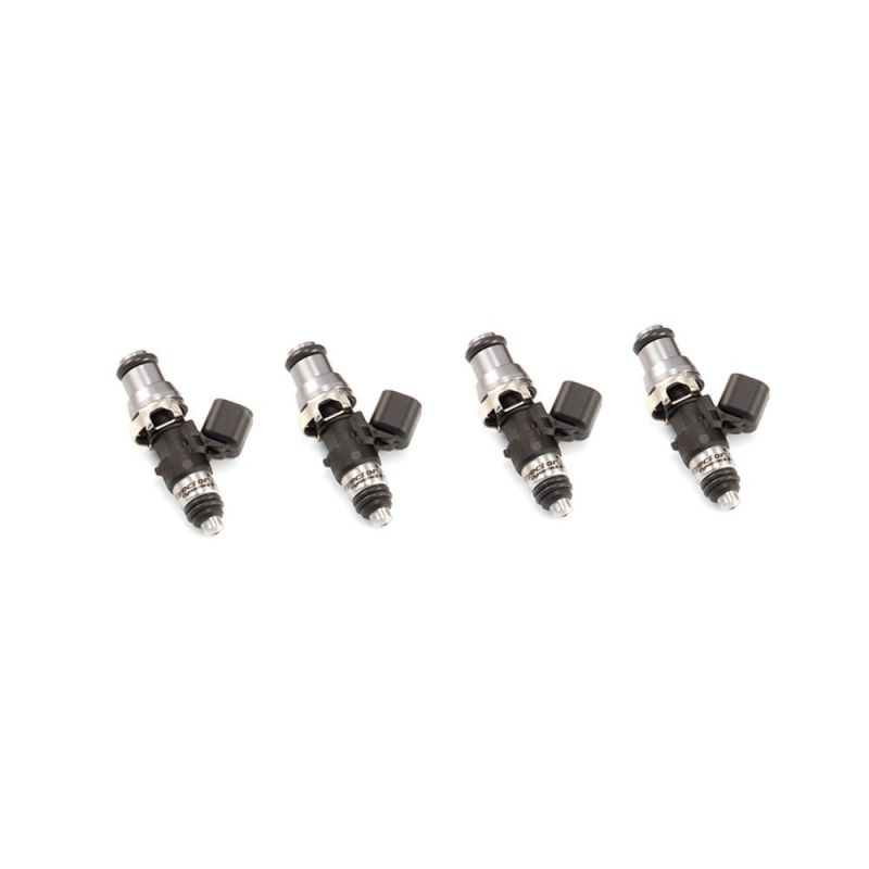 Injector Dynamics 1050cc Injectors-48mm L/14mm Adaptor Top/2x8mm Lower O-Ring (SFC Rails) (Set of 4) Fuel Injector Sets - 4Cyl Injector Dynamics