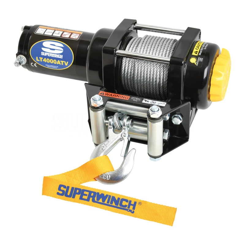 Superwinch 4000 LBS 12V DC 3/16in x 50ft Steel Rope LT4000 Winch Winches Superwinch