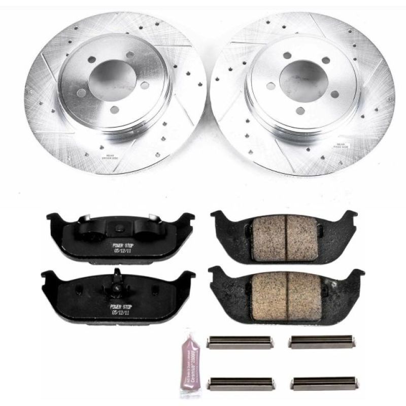 Power Stop 03-05 Lincoln Aviator Rear Z23 Evolution Sport Brake Kit Brake Kits - Performance D&S PowerStop