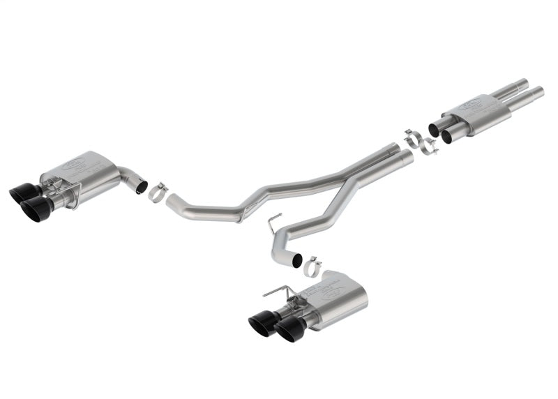 Ford Racing 2024 Mustang Dark Horse 5.0L Cat-Back Sport Active Exhaust - Black Tip Catback Ford Racing