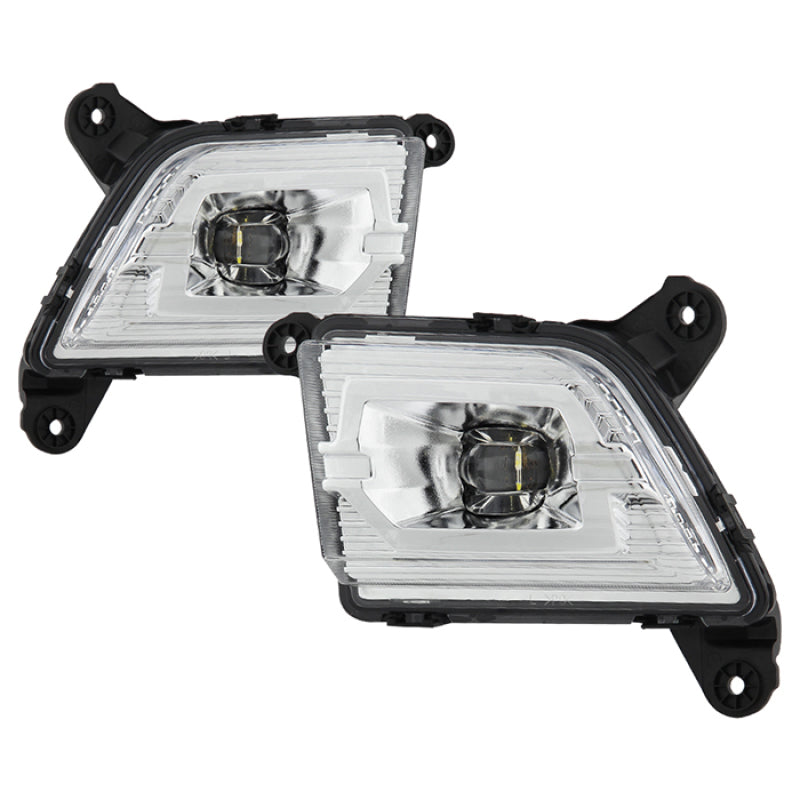 Spyder 19-20 Chevy Silverado 1500 OEM Style Full LED Fog Light w/Switch - Clear (Wont Fit RPO U12) Fog Lights SPYDER