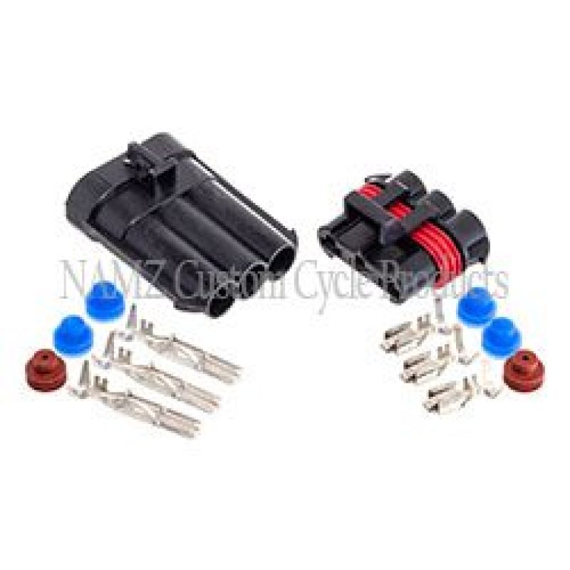 NAMZ AMP Power Plug Kit - M/F Water-Tight Quick-Disconnect Plug Set Wiring Harnesses NAMZ