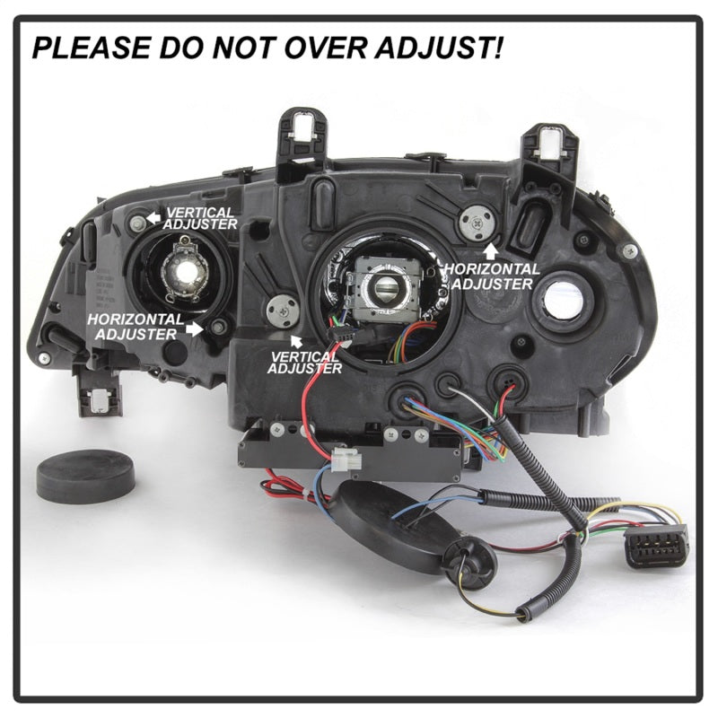 Spyder 07-10 BMW X5 E70 (HID Models Only) Projector Headlights - Black PRO-YD-BMWE7007-AFSHID-BK Headlights SPYDER