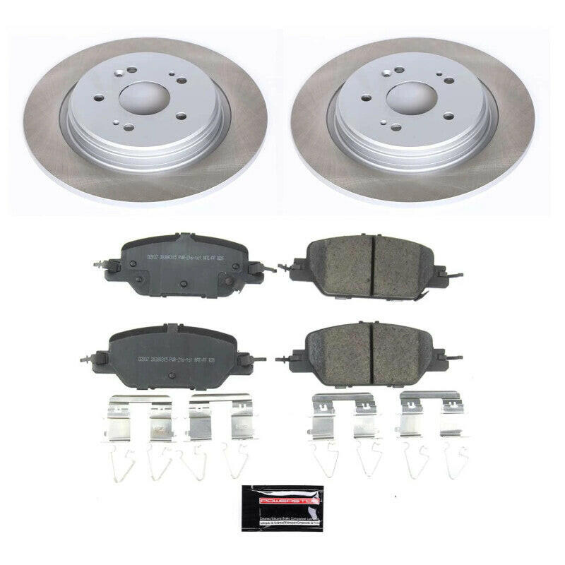 Power Stop 17-23 Honda CR-V Rear Semi-Coated Rotor Kit Brake Kits - Performance Blank PowerStop
