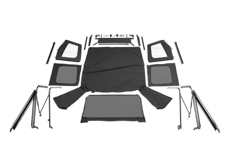 Rampage 1976-1983 Jeep CJ5 Complete Top - Black Denim Soft Tops Rampage