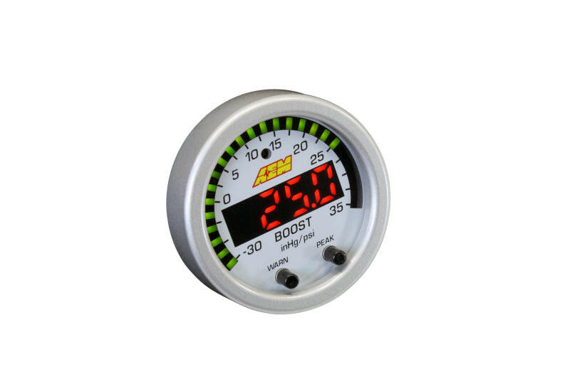 AEM X-Series Boost Pressure -30inHg 35psi Gauge Gauges AEM