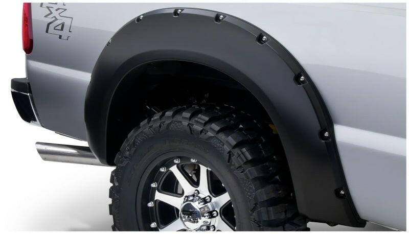 Bushwacker 99-10 Ford F-250 Super Duty Styleside Pocket Style Flares 2pc - Black Fender Flares Bushwacker