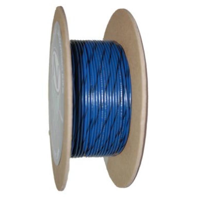 NAMZ OEM Color Primary Wire 100ft. Spool 18g - Blue/Black Stripe Wire Loom NAMZ