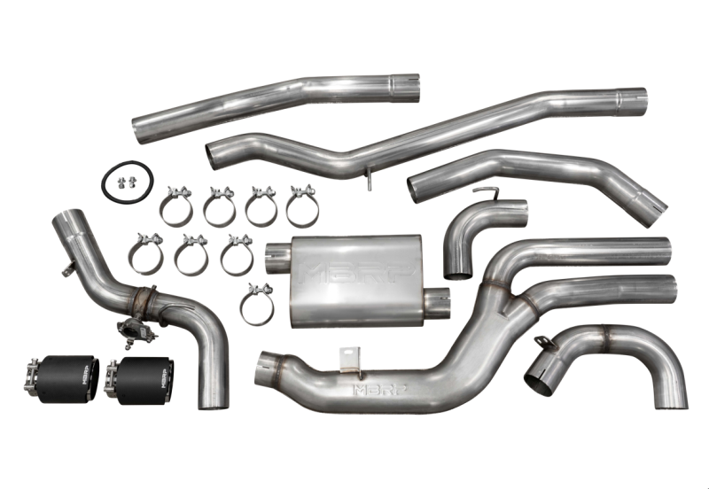 MBRP 2020+ Toyota Supra 3.0L 3in Catback Dual Rear Carbon Fiber Tips - T304 Catback MBRP