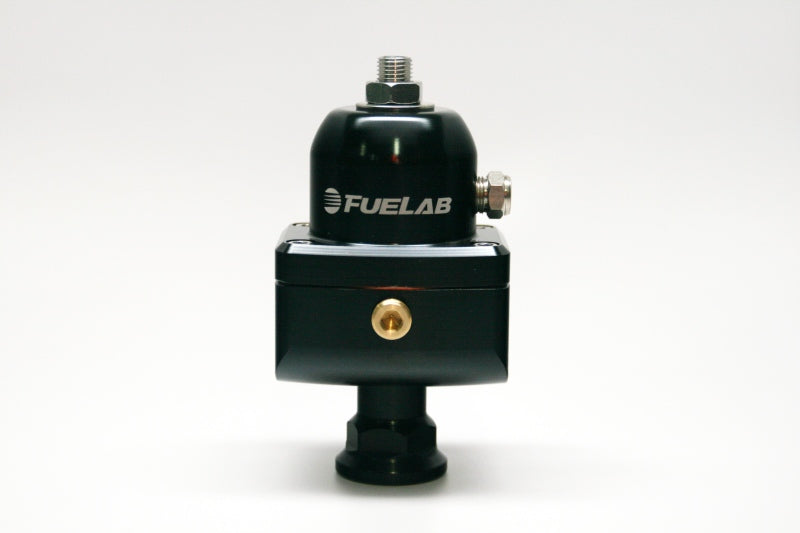 Fuelab 555 Carb Adjustable FPR Blocking 1-3 PSI (1) -8AN In (2) -8AN Out - Black Fuel Pressure Regulators Fuelab