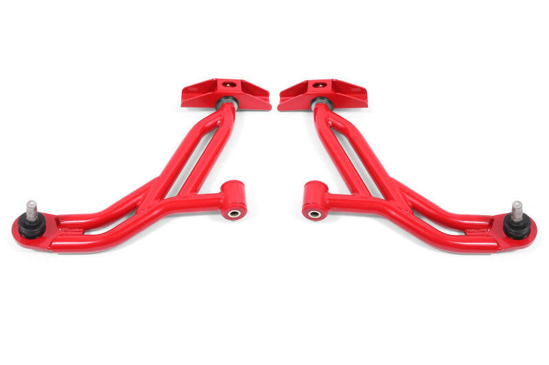 BMR Suspension 05-14 Ford Mustang Lower A-Arms - Red - Non-Adjustable Control Arms BMR Suspension