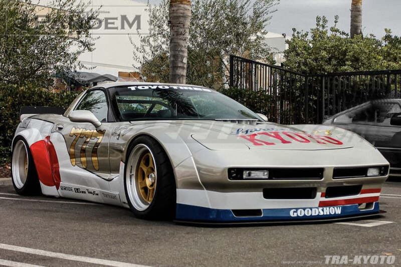 GReddy Pandem 97-04 Chevrolet Corvette C5 Fastback Coupe Rocket Bunny Full Widebody Aero Kit w/ Wing Body Kits GReddy