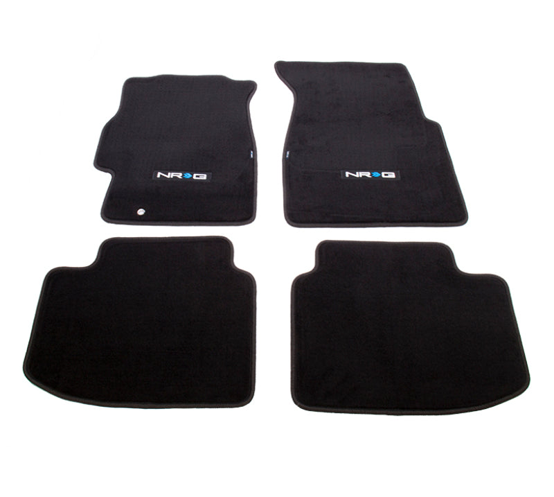 NRG Floor Mats - 96-00 Honda Civic 2DR &3DR (NRG Logo) - 4pc. Floor Mats Carpeted NRG