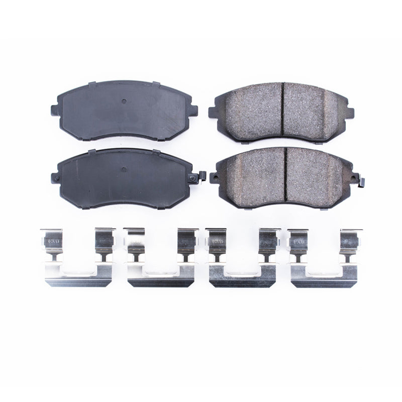Power Stop 05-06 Saab 9-2X Front Z17 Evolution Ceramic Brake Pads w/Hardware Brake Pads - OE PowerStop