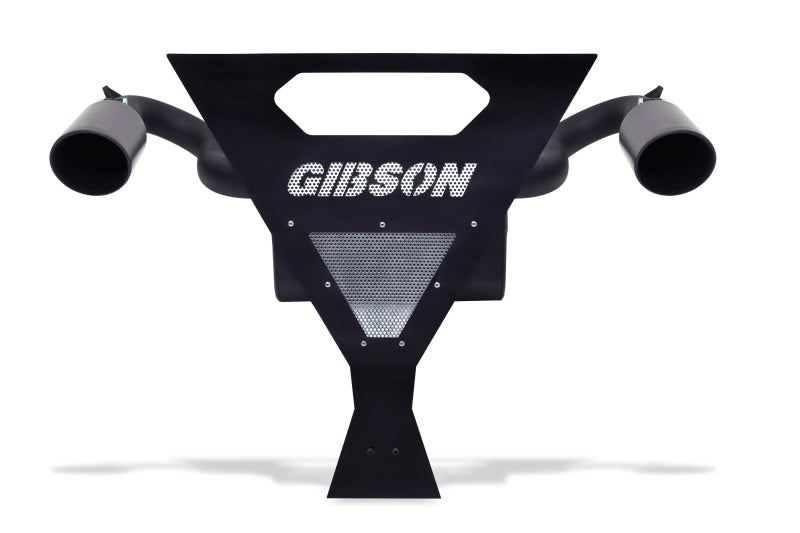 Gibson 16-17 Yamaha YXZ1000R Base 2.25in Dual Exhaust - Black Ceramic Powersports Exhausts Gibson