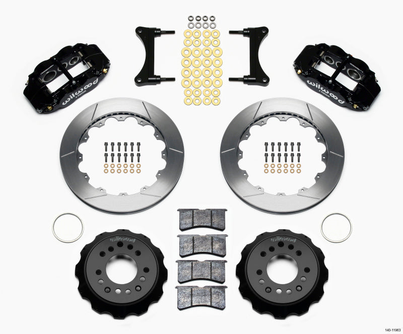 Wilwood Narrow Superlite 6R Front Hat Kit 12.88in 93-96 Mazda RX7 Big Brake Kits Wilwood